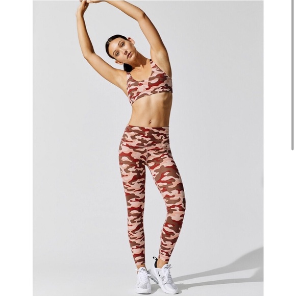 Varley Estrella Pink Brown Legging Camo Print Womens XS. - Picture 3 of 9